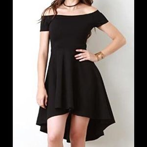 Black High-Low Party Dress
